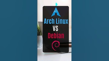 Arch Linux VS Debian in 1 Min #linux #arch #debian