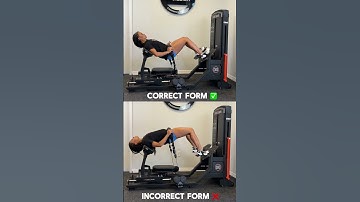 Booty Builder ® Hip Thrust Correct vs Incorrect Form