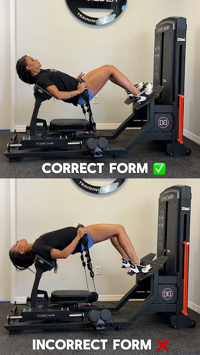 Booty Builder ® Hip Thrust Correct vs Incorrect Form