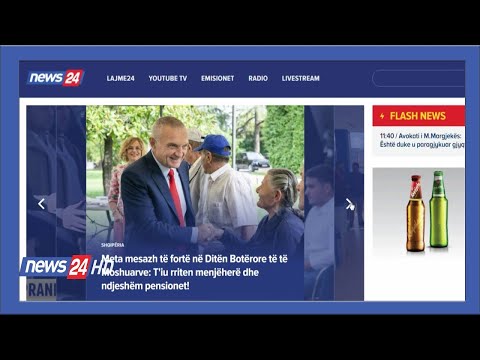 Televizioni News24 tashmë me një portal unik! News24.al,portali mediatik me ofertë të re informative