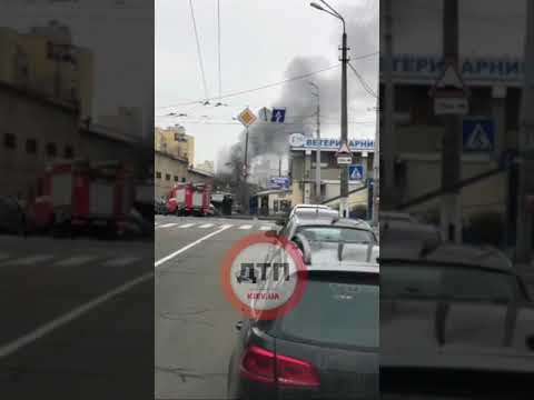 Пожежа в Києві на Перова