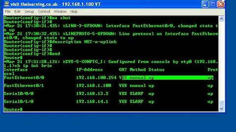 Configure an Interface with an IP Address