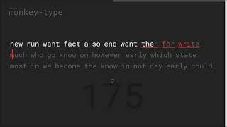 Monkey type | Typing 170 Words in 1 Minute on the Colemak Keyboard Layout