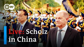 Live: Olaf Scholz and Li Keqiang hold press conference in China | DW News