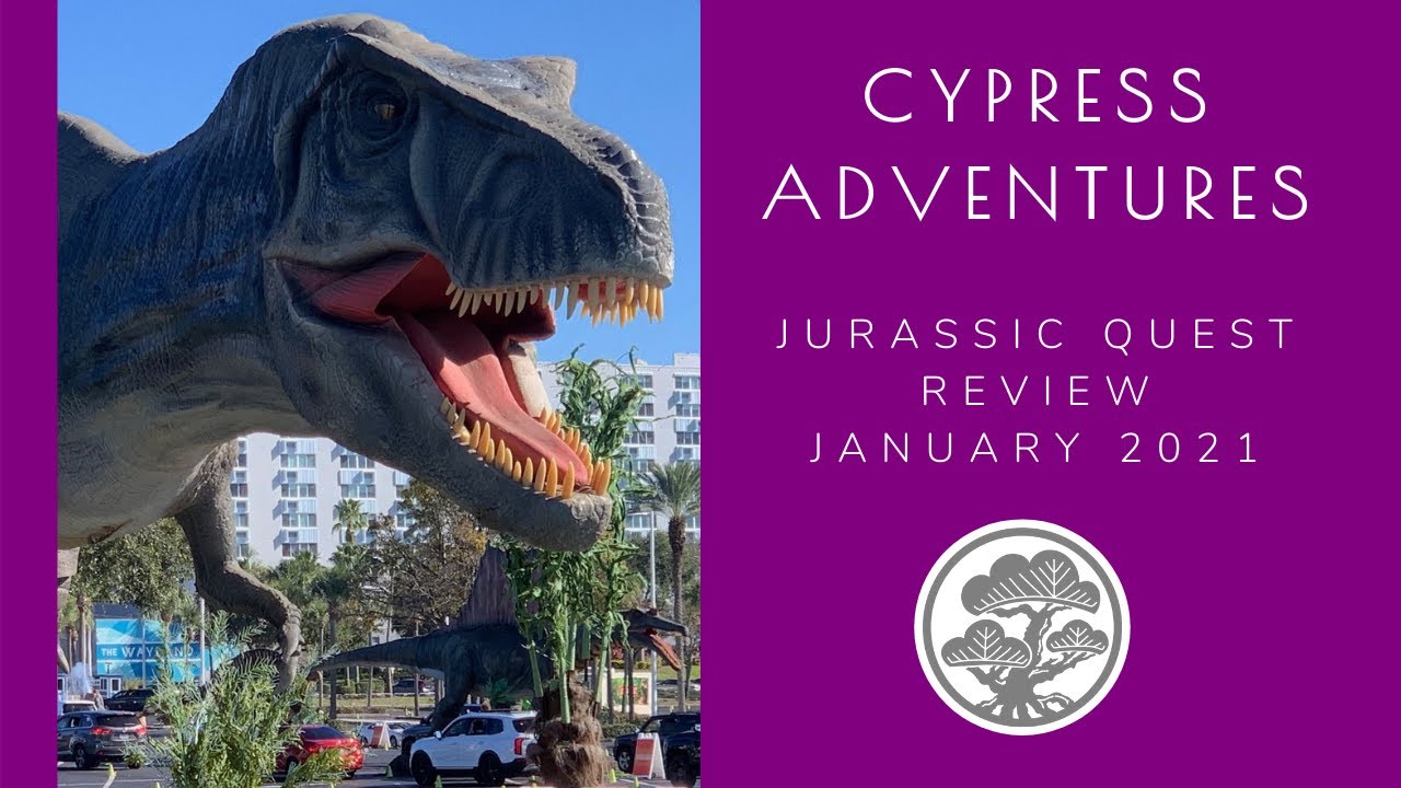 Jurassic Quest Drive Thru Review with Cypress Adventures YouTube