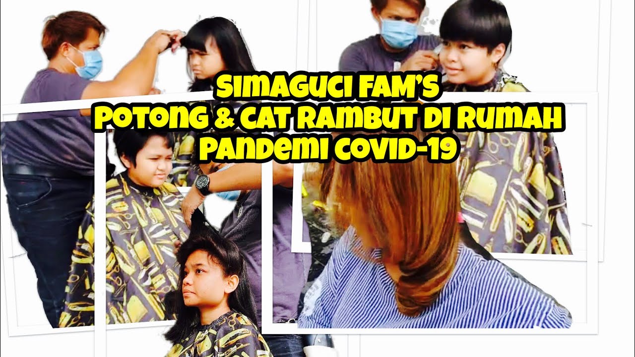 SIMAGUCI FAM S Potong Cat  Rambut  Saat  Pandemi Covid 19 