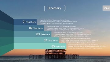 How to Create Stylish Directory PowerPoint Slide with iSlide