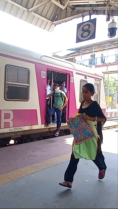 Indian local train entering Railway Station । Indian railways New ICF coach #shorts #indiantrain