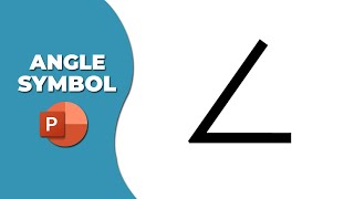 How to insert angle symbol in PowerPoint