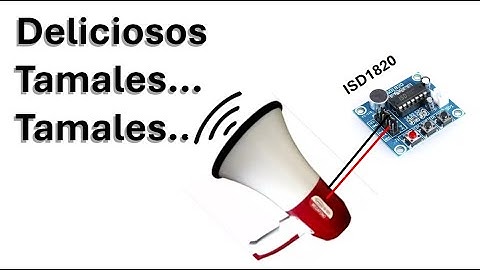 ✅ Grabadora y reproductor de sonido para publicidad callejera ISD1820