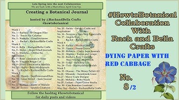 #howtobotanical Collab No. 8 /video 2 - DYING PAPER WITH RED CABBAGE