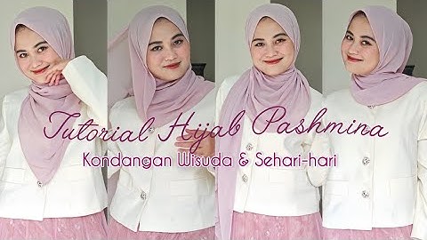 CARA MUDAH & SIMPLE PAKAI HIJAB PASHMINA UNTUK PEMULA TANPA JARUM PENTUL!