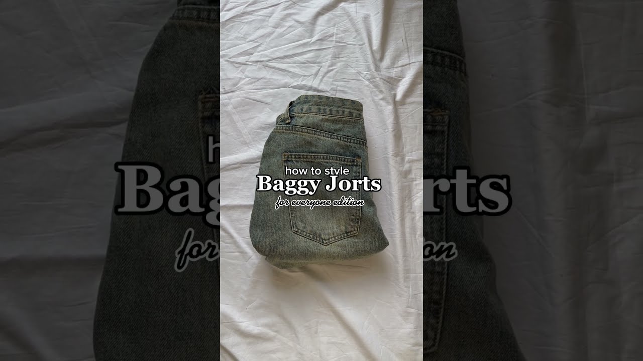 How To Style BAGGY JORTS Shorts Tiktok