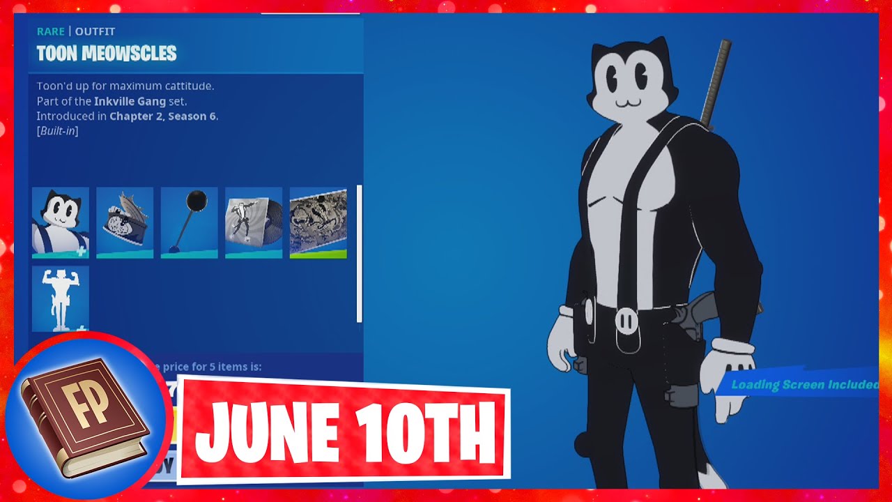  NEW Fortnite Item Shop TOON MEOWSCLES RETURNS June 10th 2021