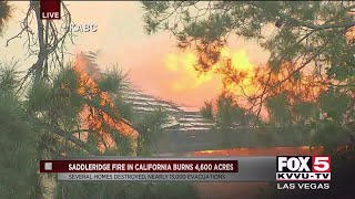 Fires burn in southern california