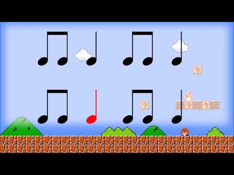Mario Theme Rhythm Video- Level 1