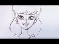 How to Draw a Pretty Girl Cartoon (Step by Step)