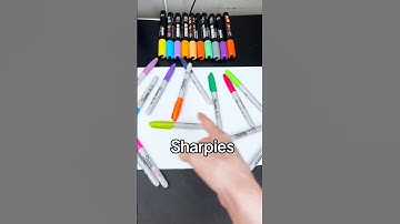 Drawing, But Have to Use EVERY Sharpie! #shorts