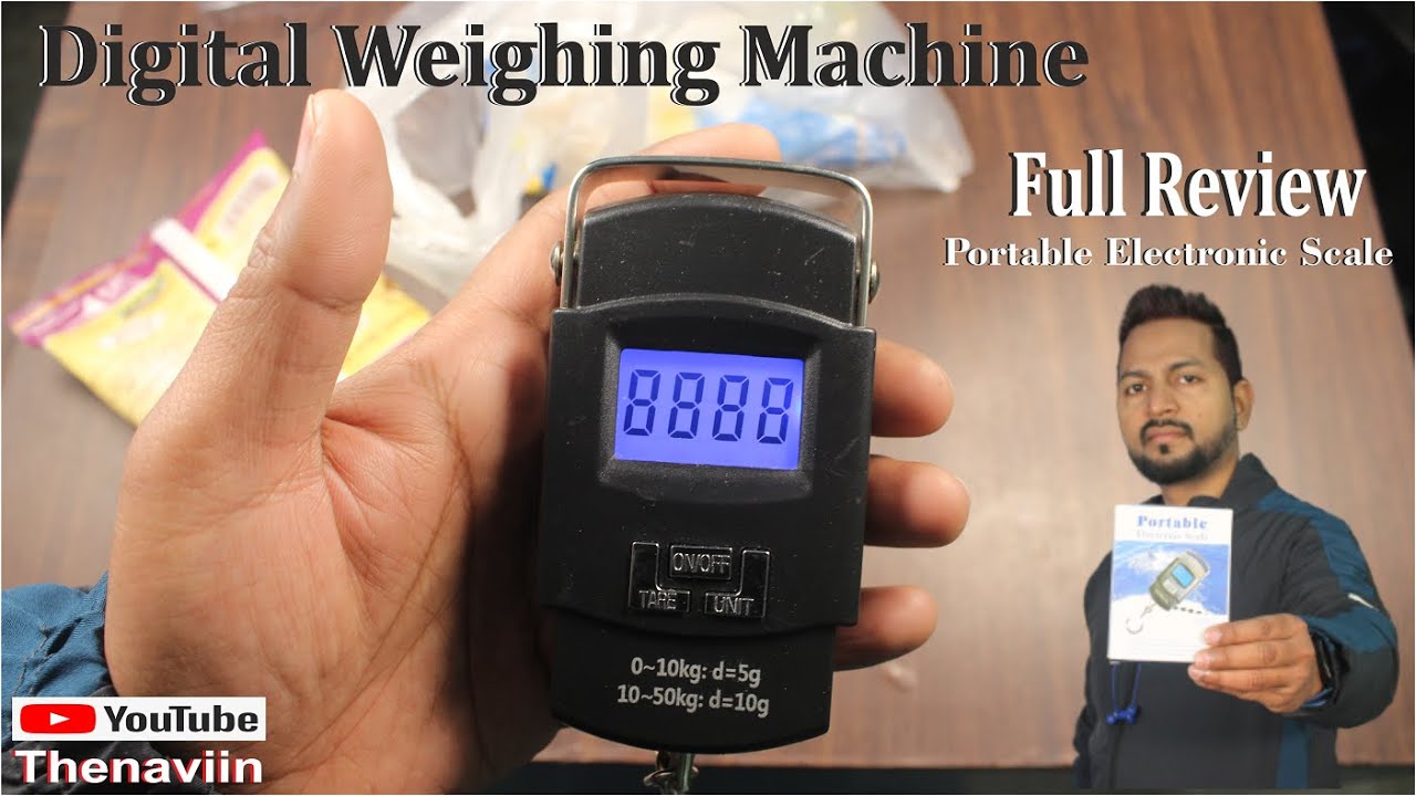 Weighing your Luggage with Electronic Portable Hook Type Digital Weight  Scale