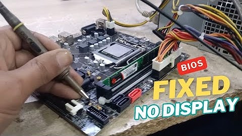 H61 Motherboard power on but no display solution - fix bios black screen no display