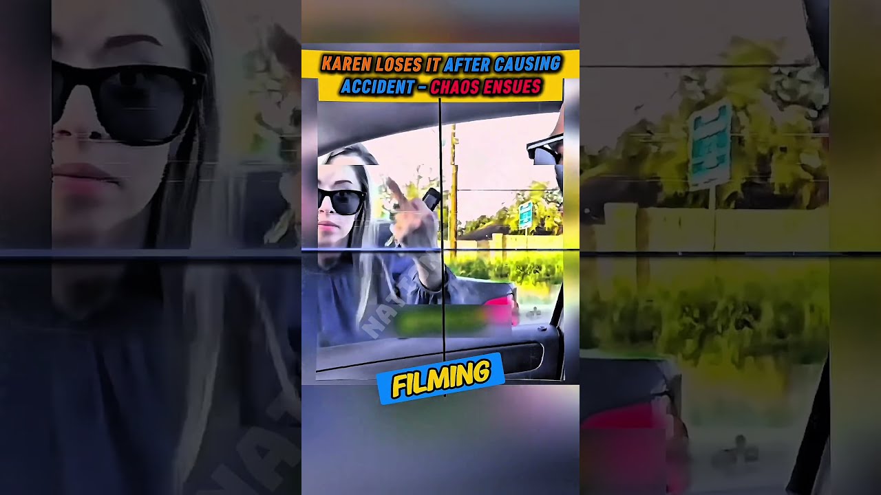 Karen Loses It After Causing Accident Chaos Ensues