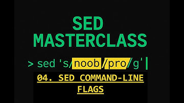 SED Essential training - 04 Sed Command-Line Flags