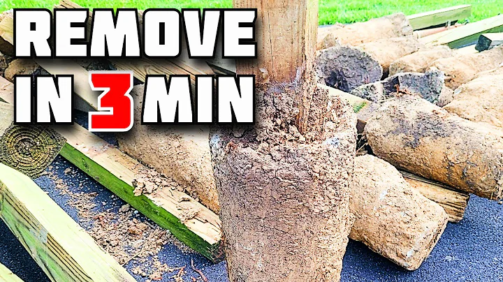 How to Remove Fence Post in 3 Minutes!!!  |  How to Remove Concrete from the Ground.