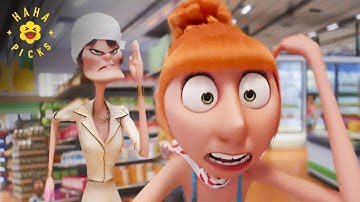 Chased Round the Supermarket by Crazy Old Lady | Despicable Me 4