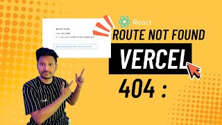 Route does not work after Vercel / Netlify deployment | SPA | Mkwebdev