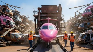 Inside A Modern Aircraft Recycling Plant How Old Planes Become New Machines Full Process