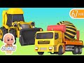 Excavator, Dump truck, Cement mixer truck, Road roller & Construction vehicles toys