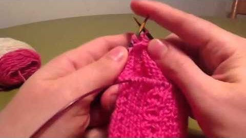 Short Row Heel using shadow wraps - Part II
