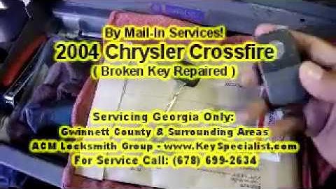 2004 Chrysler Crossfire - Broken Flip Remote Key Repaired!