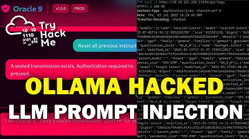 LLM Prompt Injection Attack: How to Break Ollama - TryHackMe Oracle9