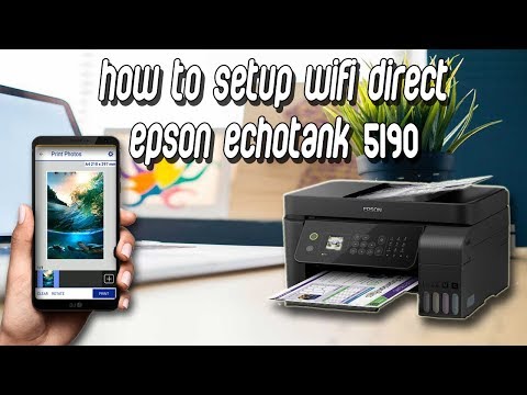 HOW TO SETUP WIFI DIRECT EPSON L5190 + TEST PRINT & SCAN TO SMARTPHONE