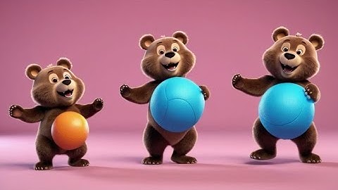 Four Bouncy Balls Go Big and Small | Size Learning Song for Kids | Sing Along