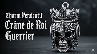 Charm Pendentif Crane Guerrier Royal