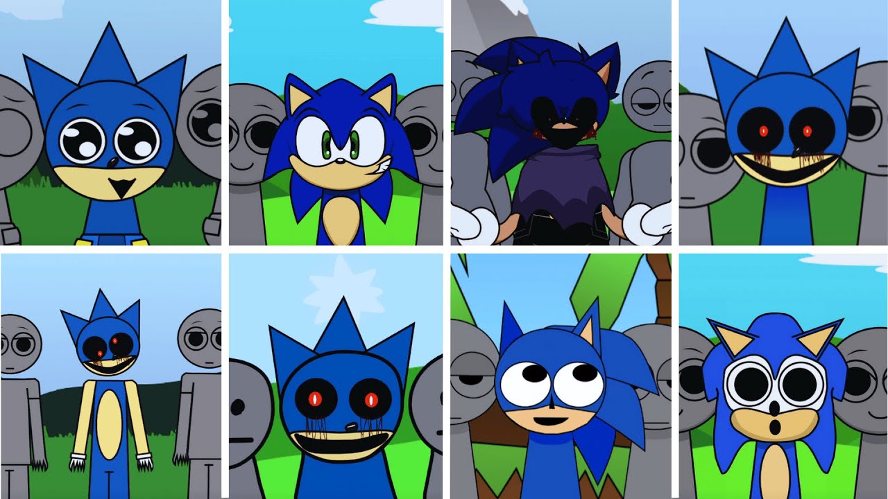 Incredibox - Sprunki but ONLY SONIC in ALL Different Mods