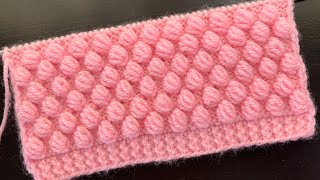 Rose Bud Knitting Stitch Pattern