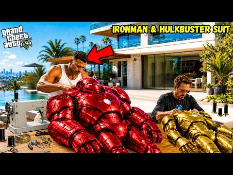 Franklin & Shinchan Found Tony Stark’s Secret Most Powerful IronMan & Hulkbuster Suit in GTA 5