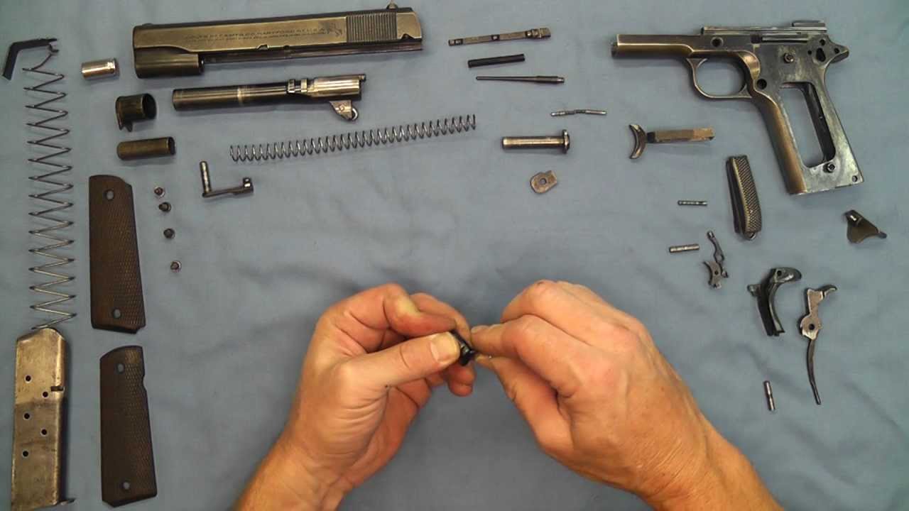 1911 Pistol No Tools Detail Strip Assembly