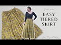 Diy tiered skirt for summer  an easy free sewing project