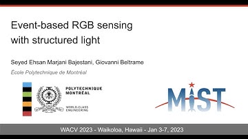 Event-based RGB sensing with structured light WACV2023