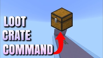 How To Make Server Loot Crates Using Commands! | Bedrock Edition| PS4 / Xbox / MCPE / WINDOWS