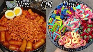 This or That Sweet Food VS Savory Food Yummy Delicious Lisa or Lena Style Choice Game