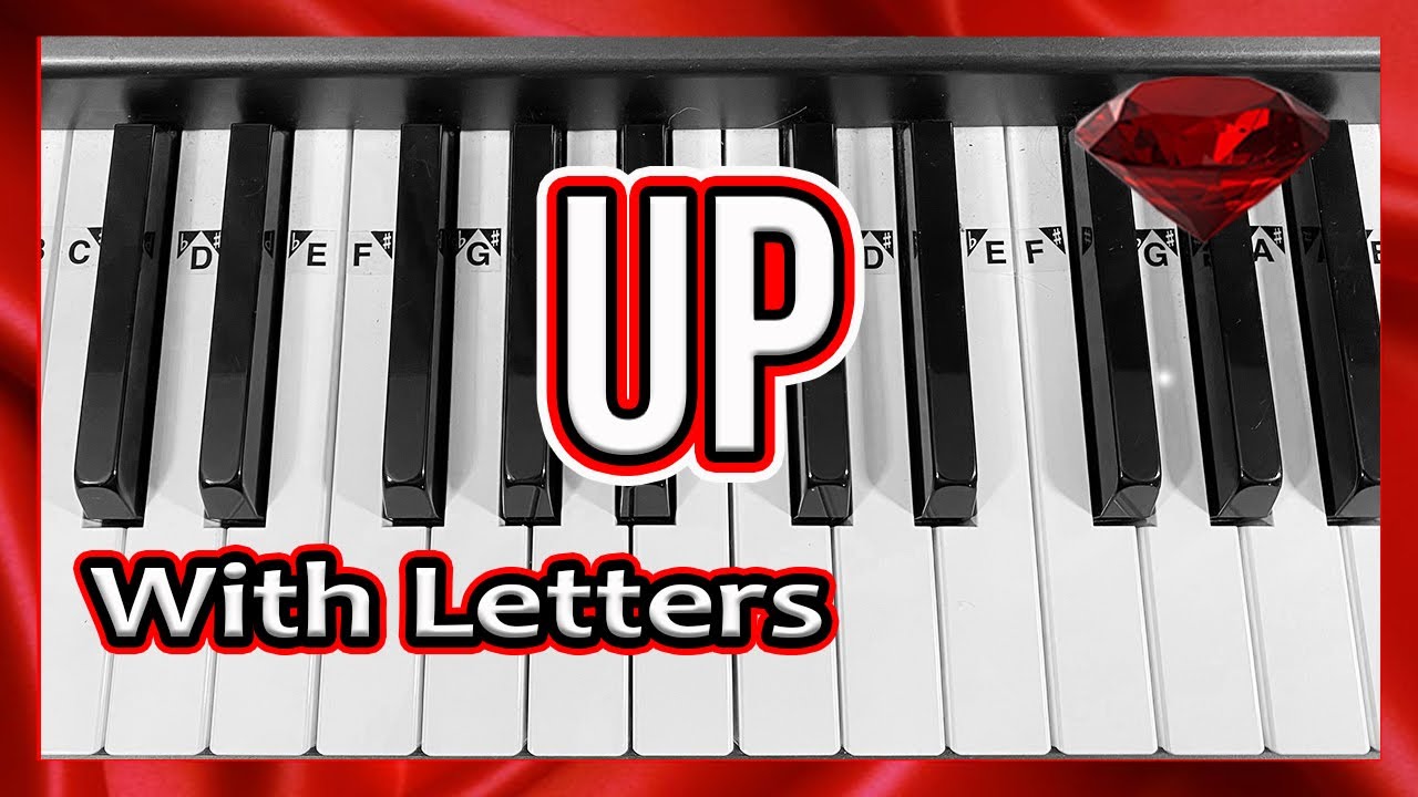 Up Theme Piano Tutorial Easy With Letter Notes Youtube