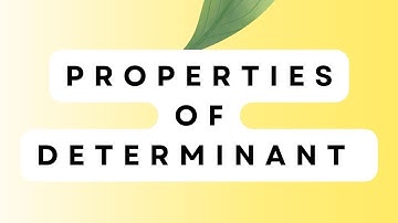 properties of determinant