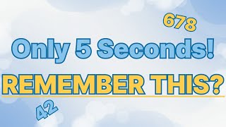 🚨 Most People FAIL This 5-Second Memory Test – Can You Pass?