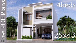 25x43 Free House Plans Download