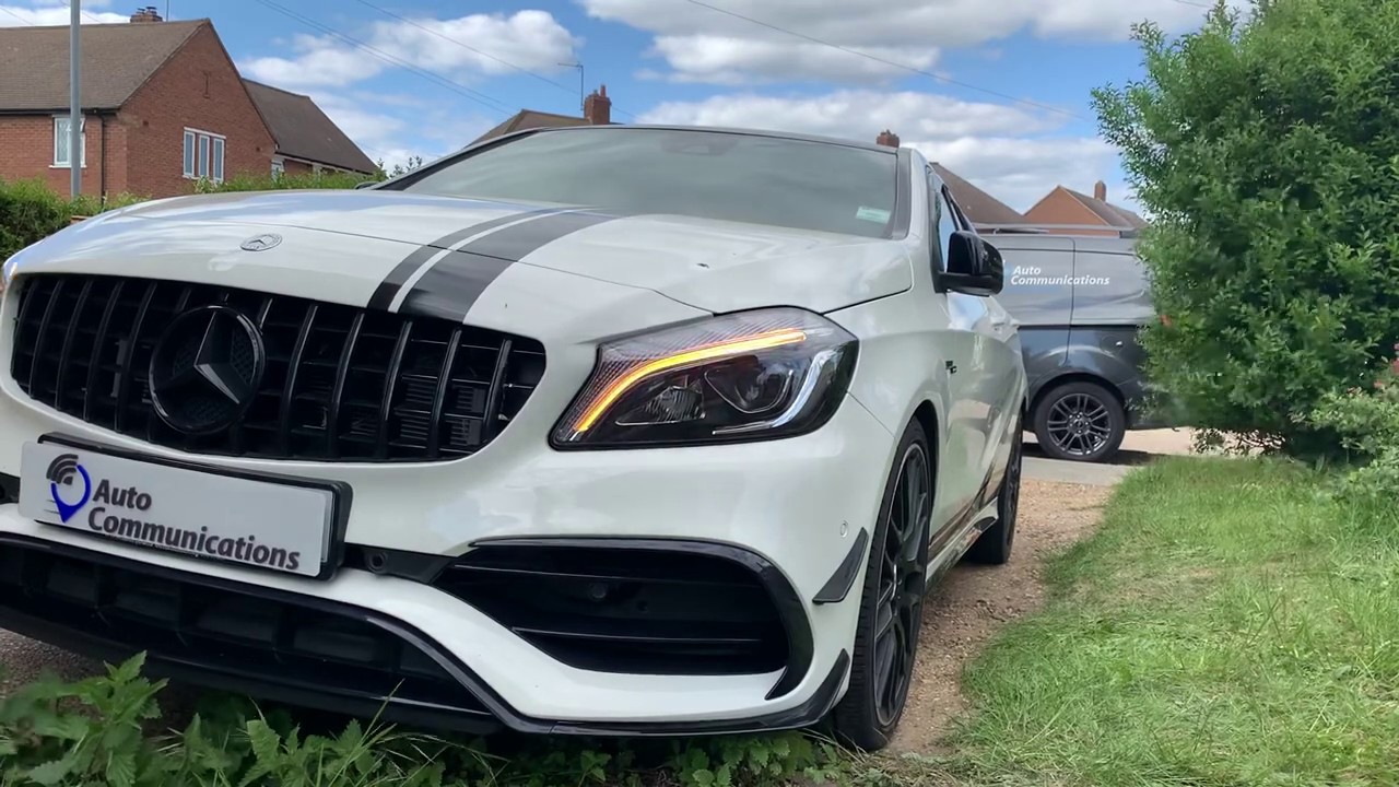 Mercede A45 Starline alarm with shock sensor demo - Auto Communications